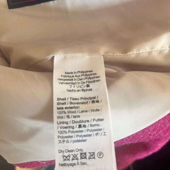 J.Crew Pink English Wool Shrunken-Fit Blazer Jacket Size 16 gold Buttons Classic - Picture 9 of 9